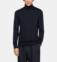 Pull ajusté laine col roulé Sandro