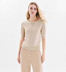 Pull mwilton - Motif uni - Coupe droite Caroll