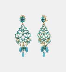 Boucles d'oreilles pendantes tiges percées   - Chiara Satellite