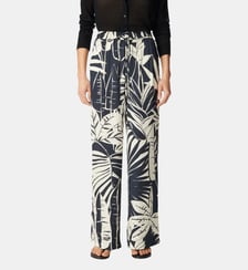 Pantalon imprimé maxi feuilles Ikks