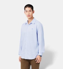 Chemise popeline stretch rayée slim fit Lacoste