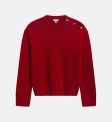 Pull en laine à boutons dorés - ROSAL Pablo