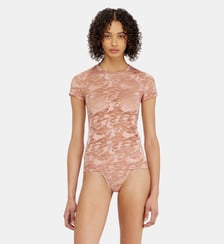 T-shirt en dentelle camouflage Diesel