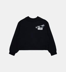 Sweat-shirt col rond avec logo MM6 Maison Margiela