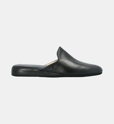 Pantoufle mule ouverte - cuir lisse Manfield