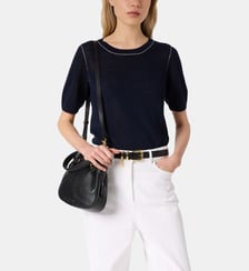 Pull à col rond en lin mélangé - LOUMIA Gerard Darel