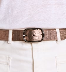 Ceinture en cuir réversible La Fée Maraboutée