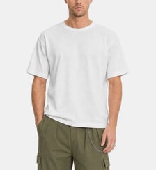 T-shirt uni gris chiné The Kooples