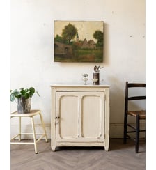Confiturier en bois blanc cassé Gilbert N°1805- Produit chiné Debongout