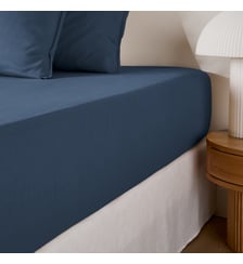 Drap housse uni coton lavé bonnet 30cm La Redoute Interieurs