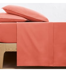 Drap plat uni en coton lavé La Redoute Interieurs