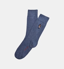Chaussettes brodées en coton - Napoléours Arthur