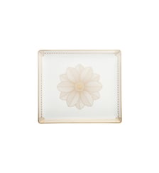 Rectangular Porcelain Tray Gold Finish - 22 x 20 cm - MALMAISON IMPÉRIALE Christofle