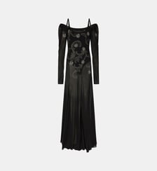 Robe longue en jersey Rabanne