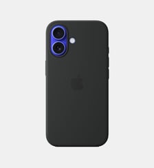 Coque iPhone 16 Silicone MagSafe Noir Apple