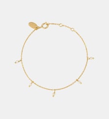 Bracelet doré agate verte - milady Caroline Najman