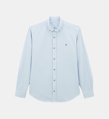 Chemise manches longues Charles en twill uni Serge Blanco