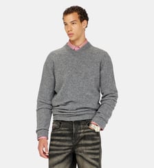 Pull en maille foulée froissée à col en V Diesel