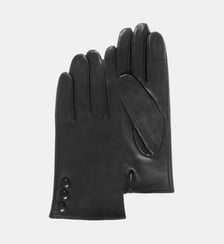 Gants tactiles en cuir d'agneau pleine fleur - doublés soie Isotoner