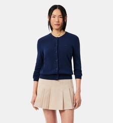 Cardigan coton maille 3D Lacoste