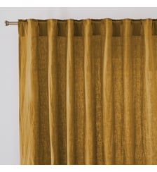 Rideau lin lavé pattes cachées La Redoute Interieurs