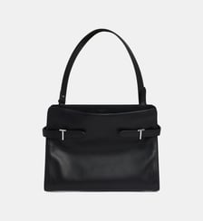 Sac à main moyen modèle Emie en cuir lisse et nubuck Le Tanneur