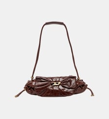 Scrunch-D-Petit sac à bandoulière en cuir froissé Diesel