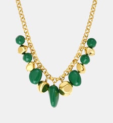 Collier chaîne à larges maillons   doré à l'or fin - Loulou Satellite