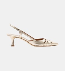 Salem - Slingback En Cuir Nappa Or Parallèle