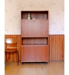 Secrétaire contemporain en teck Honoré N°212- Produit chiné Debongout