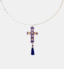 Collier chaîne avec pendentif perles tissées DIVYNA Hipanema