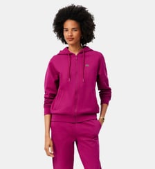 Sweatshirt zippé à capuche molleton Lacoste