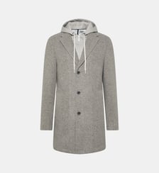 Manteau à capuche avec parement amovible slim Aspen Digel