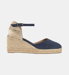 Espadrilles compensées à bride cheville et talon tressé CAROL Castaner