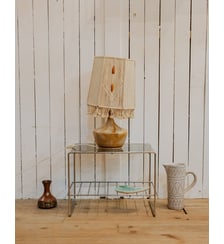 Lampe à poser en céramique et macramé Julia N°1134 - Produit chiné Debongout