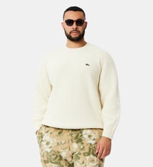 Pull en laine épaisse col rond Lacoste