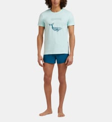 T-shirt en coton organique Whales Vilebrequin