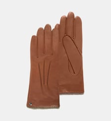 Gants en cuir d'agneau pleine fleur, doublés cachemire Isotoner
