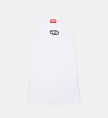 Robe courte avec logo Oval D Diesel Kids