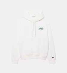 Sweatshirt à capuche marquages brodés Lacoste