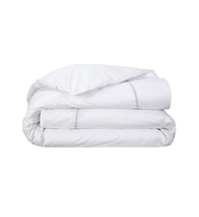 Housse de couette en percale de coton gris, Athéna Yves Delorme