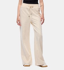 Pantalon en molleton à strass all-over Pinko