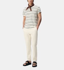 Pantalon tapered coton et lin Ikks