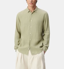 Chemise slim en lin Ikks