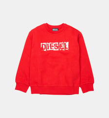 Sweat-shirt col rond avec logo Diesel Kids