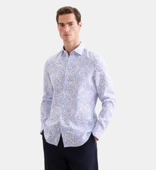 Chemise en lin 1/1 Slim Col Kent Seidensticker