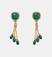 Boucles d'oreilles Miki Malachite Aurélie Bidermann