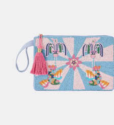 Pochette brodée de perles VERACRUZ Wild