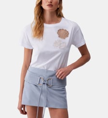 T-shirt avec applications Liu Jo