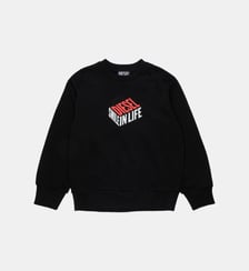 Sweat-shirt à col rond avec logo Diesel Kids